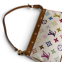 Monogram Multicolor Pochette Accessories White