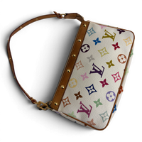 Monogram Multicolor Pochette Accessories White