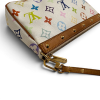 Monogram Multicolor Pochette Accessories White