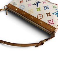 Monogram Multicolor Pochette Accessories White
