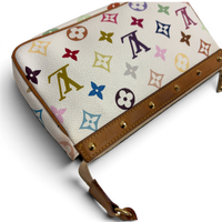 Monogram Multicolor Pochette Accessories White