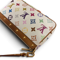 Monogram Multicolor Pochette Accessories White