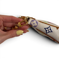 Monogram Multicolor Pochette Accessories White