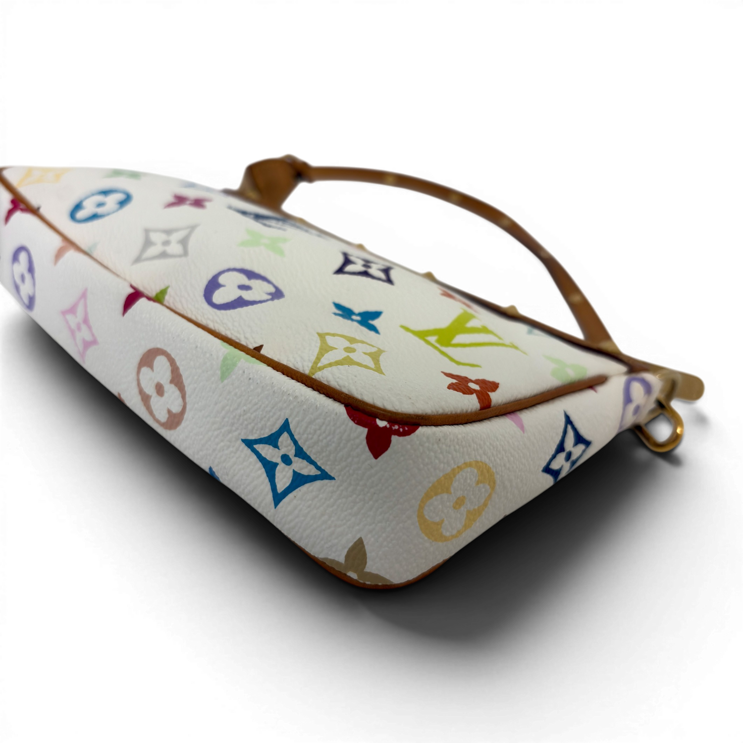 Monogram Multicolor Pochette Accessories White