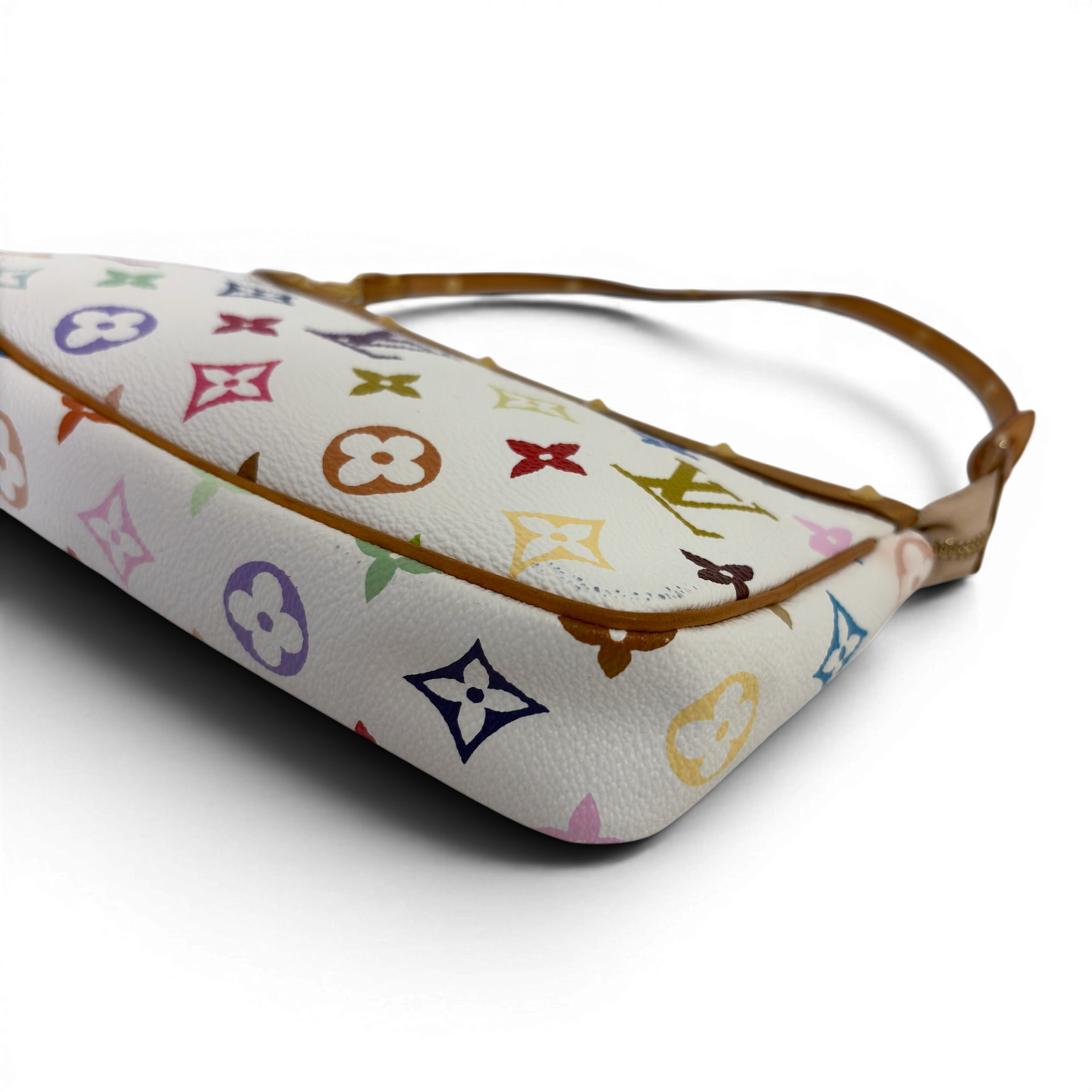 Monogram Multicolor Pochette Accessories White