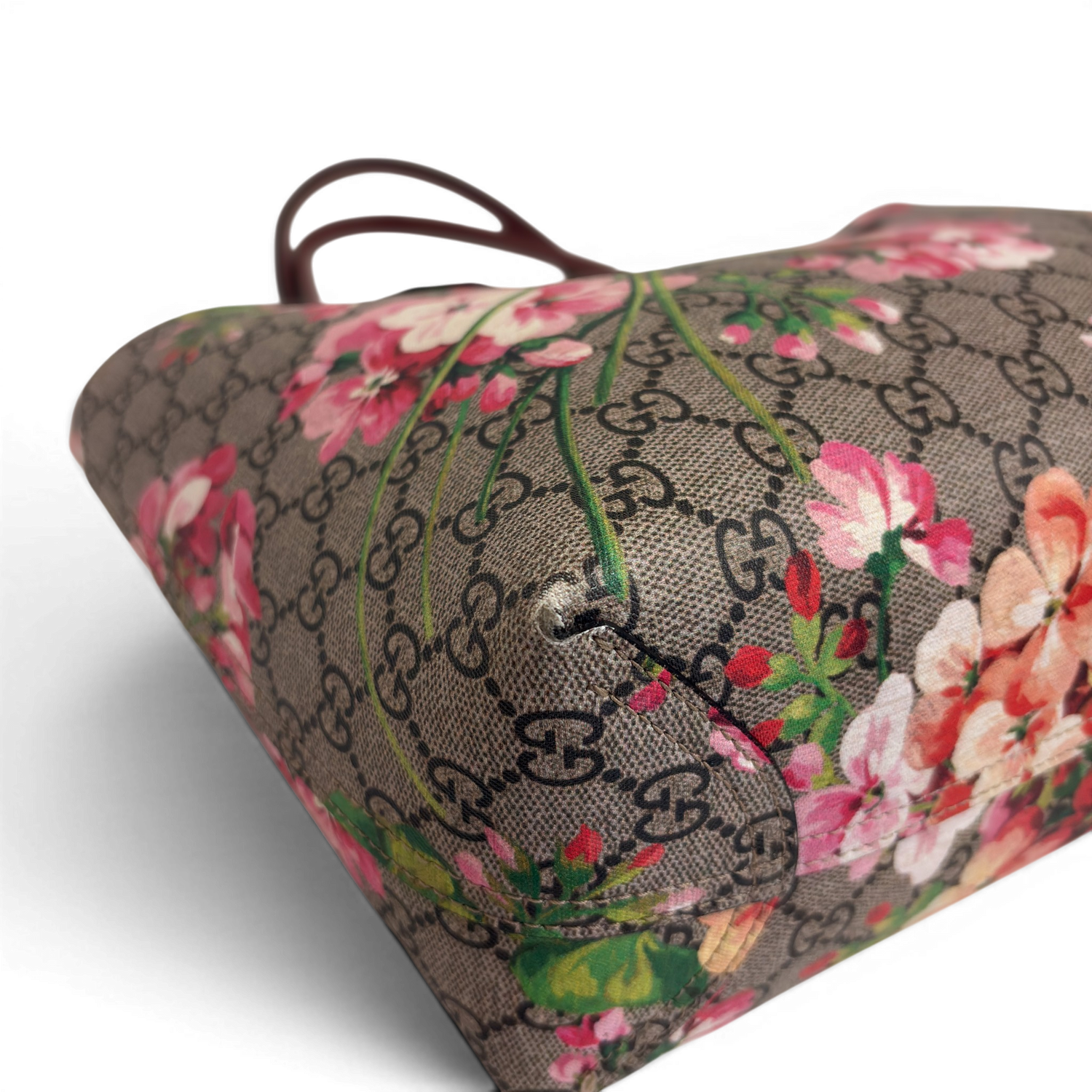 GG Supreme Monogram Blooms Reversible Tote Bag Multicolor