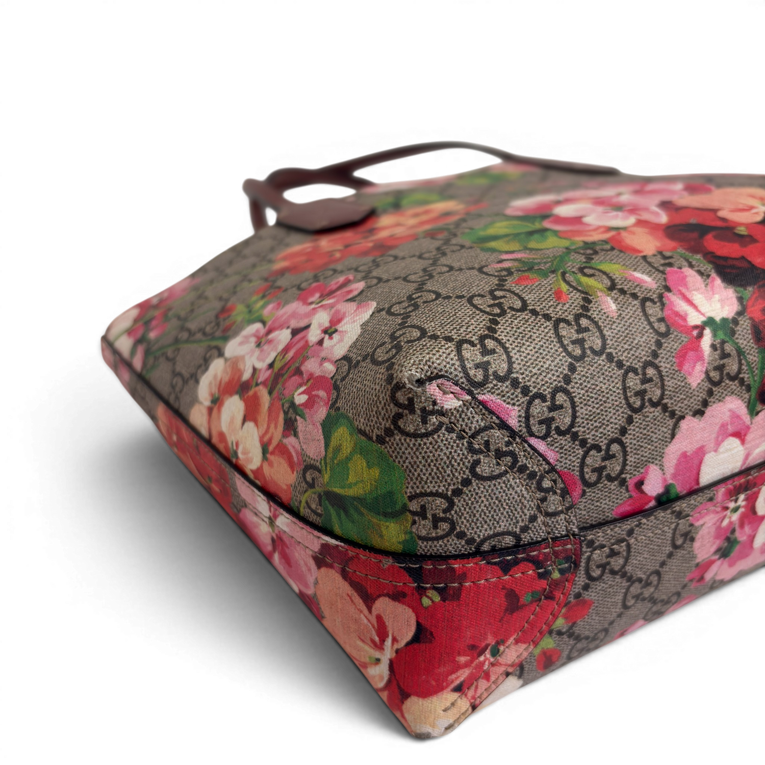 GG Supreme Monogram Blooms Reversible Tote Bag Multicolor
