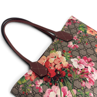 GG Supreme Monogram Blooms Reversible Tote Bag Multicolor