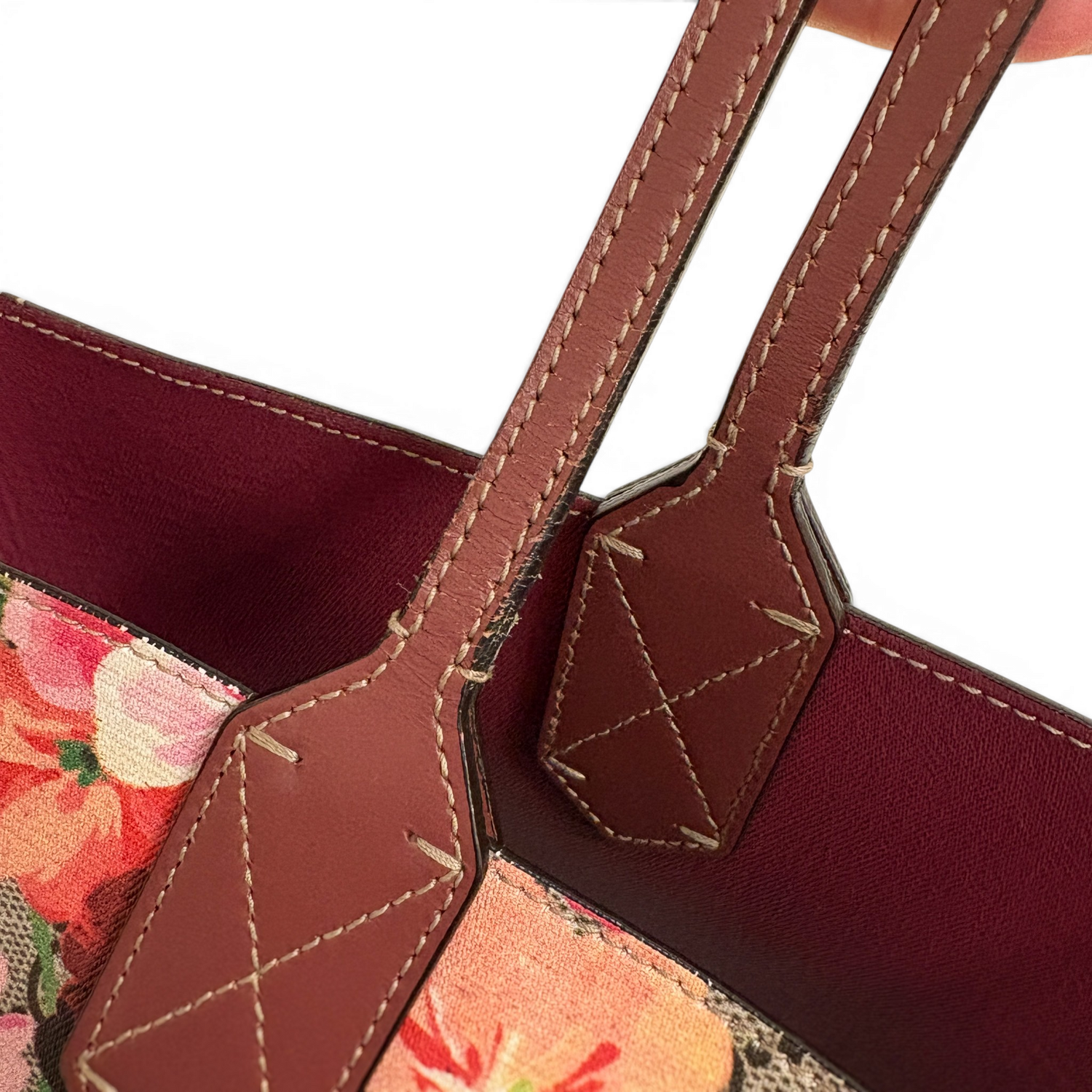 GG Supreme Monogram Blooms Reversible Tote Bag Multicolor