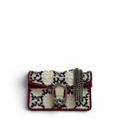 Dionysus Tweed Super Mini Crossbody Bag White