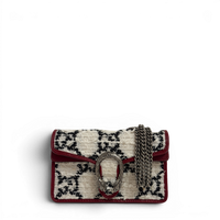 Dionysus Tweed Super Mini Crossbody Bag White