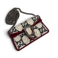 Dionysus Tweed Super Mini Crossbody Bag White
