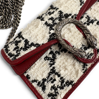 Dionysus Tweed Super Mini Crossbody Bag White
