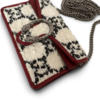 Dionysus Tweed Super Mini Crossbody Bag White