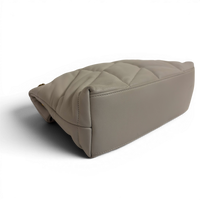 Lambskin Quilted Toy Loulou Puffer Monogram Chain Satchel Crema Soft White