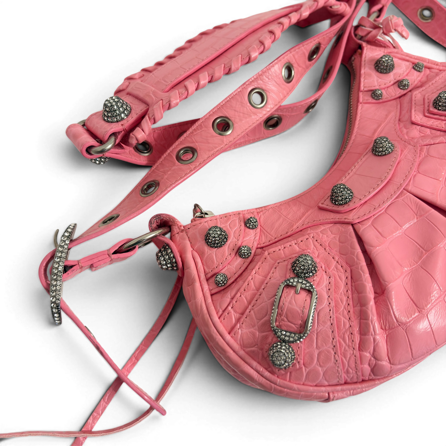 Le Cagole Shoulder Bag XS Linestone Pink