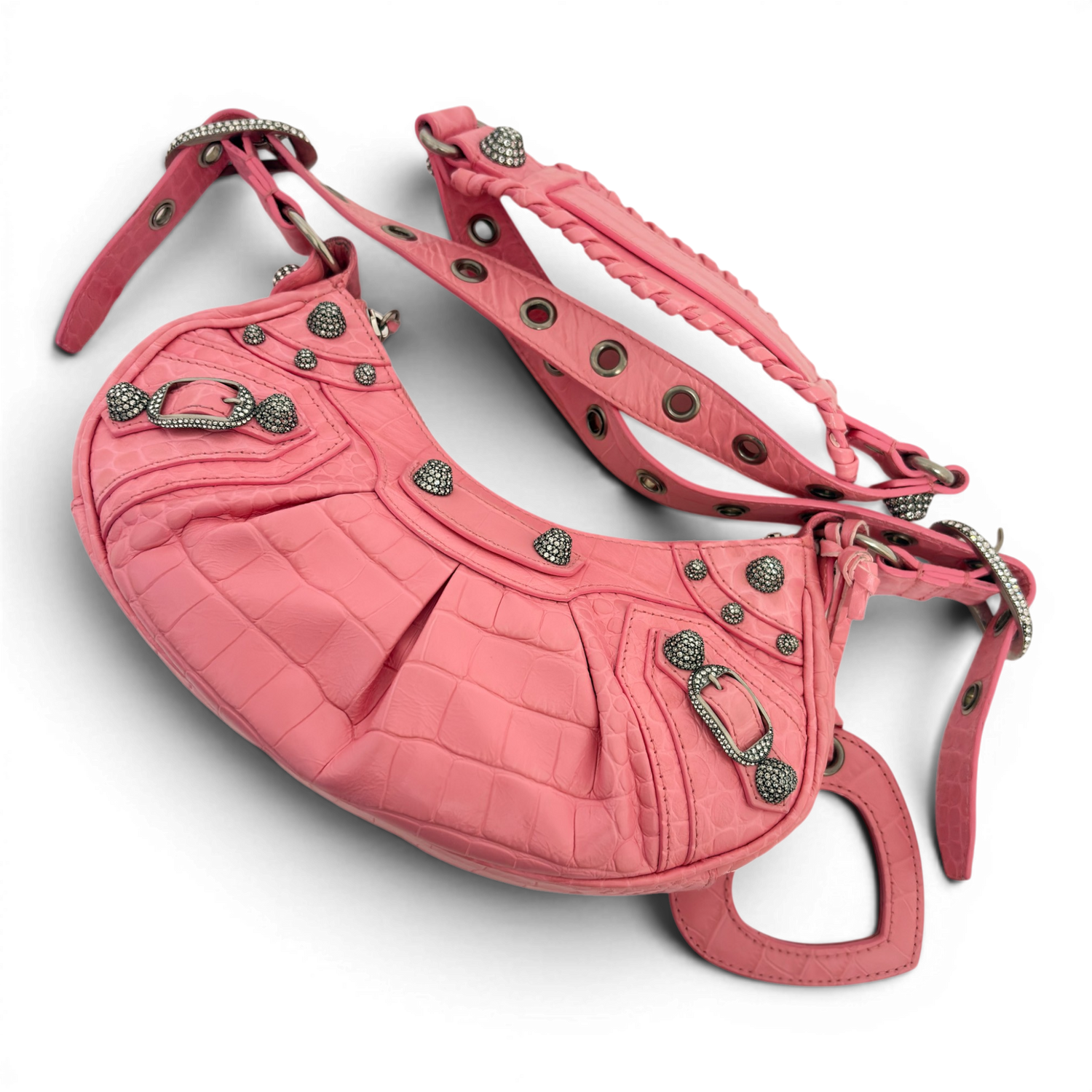 Le Cagole Shoulder Bag XS Linestone Pink
