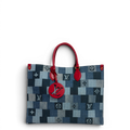 Onthego Denim GM Tote Bag Blue Multicolor