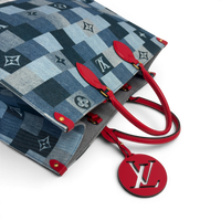 Onthego Denim GM Tote Bag Blue Multicolor