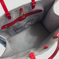 Onthego Denim GM Tote Bag Blue Multicolor