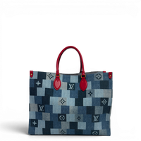 Onthego Denim GM Tote Bag Blue Multicolor