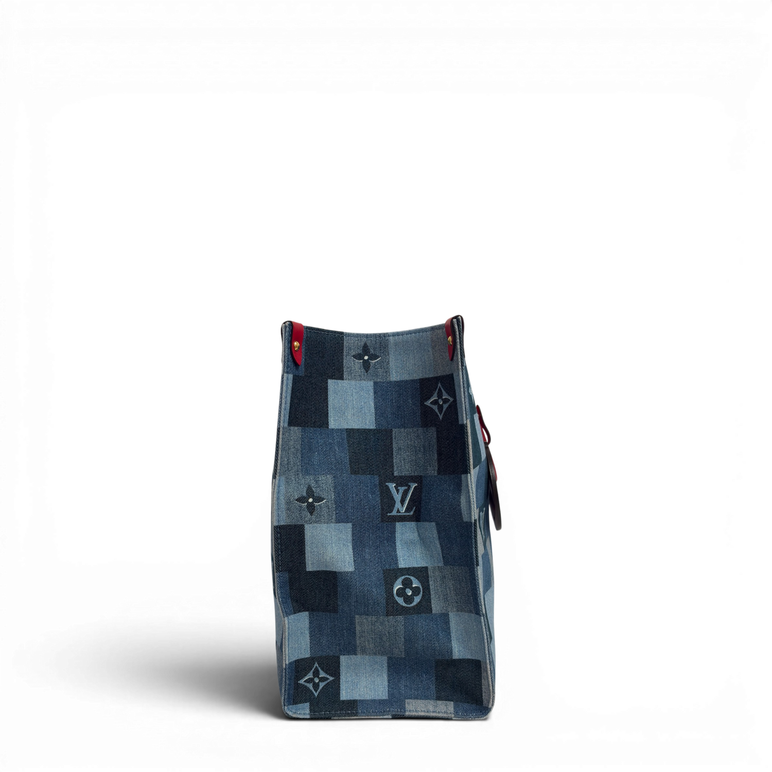 Onthego Denim GM Tote Bag Blue Multicolor