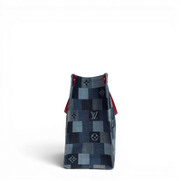 Onthego Denim GM Tote Bag Blue Multicolor