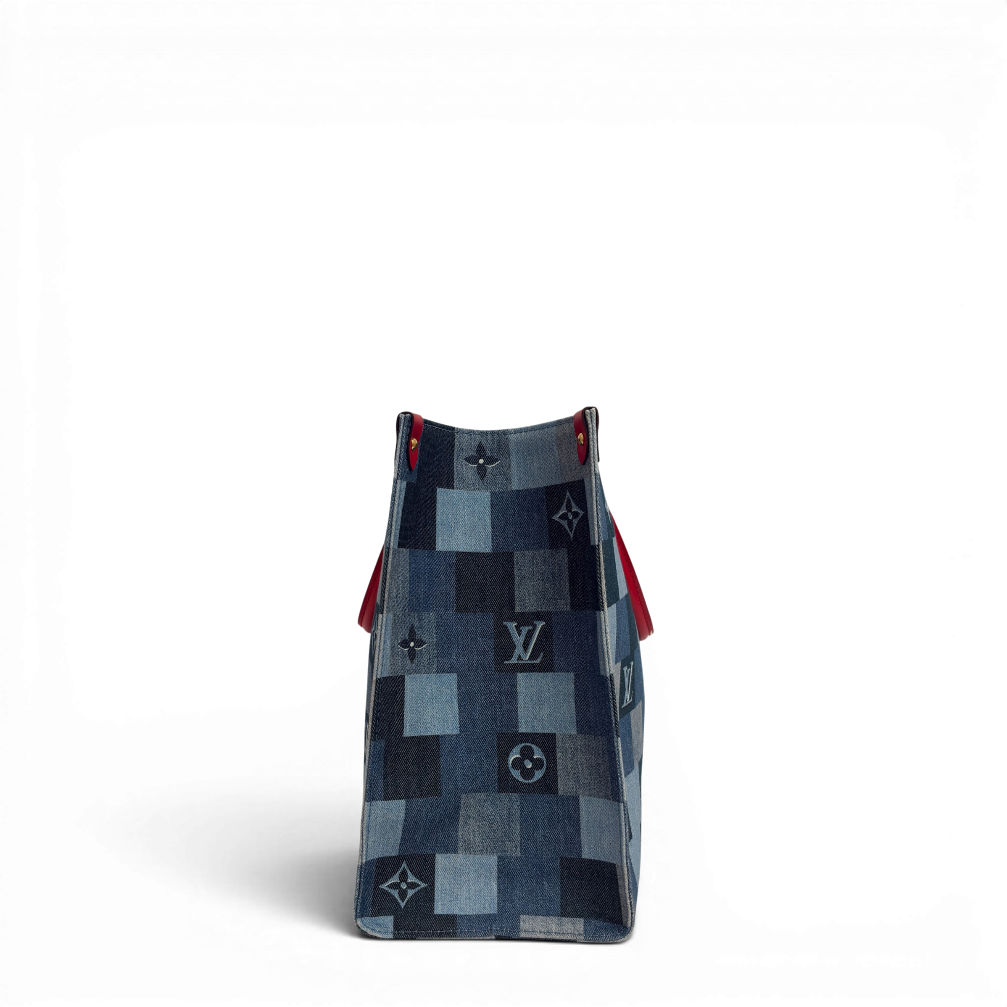 Onthego Denim GM Tote Bag Blue Multicolor