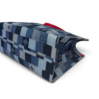 Onthego Denim GM Tote Bag Blue Multicolor