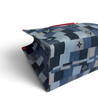 Onthego Denim GM Tote Bag Blue Multicolor