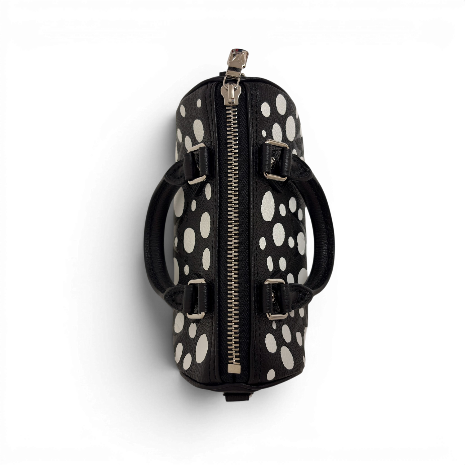 LV × YK Nano Speedy Monogram Black White