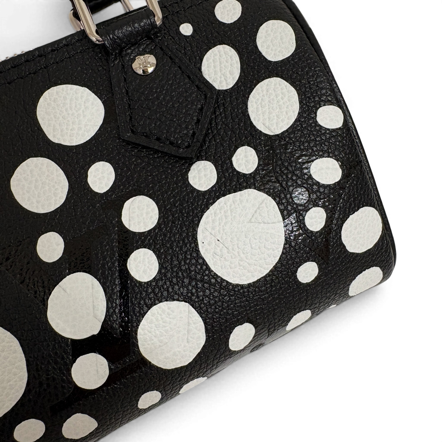 LV × YK Nano Speedy Monogram Black White