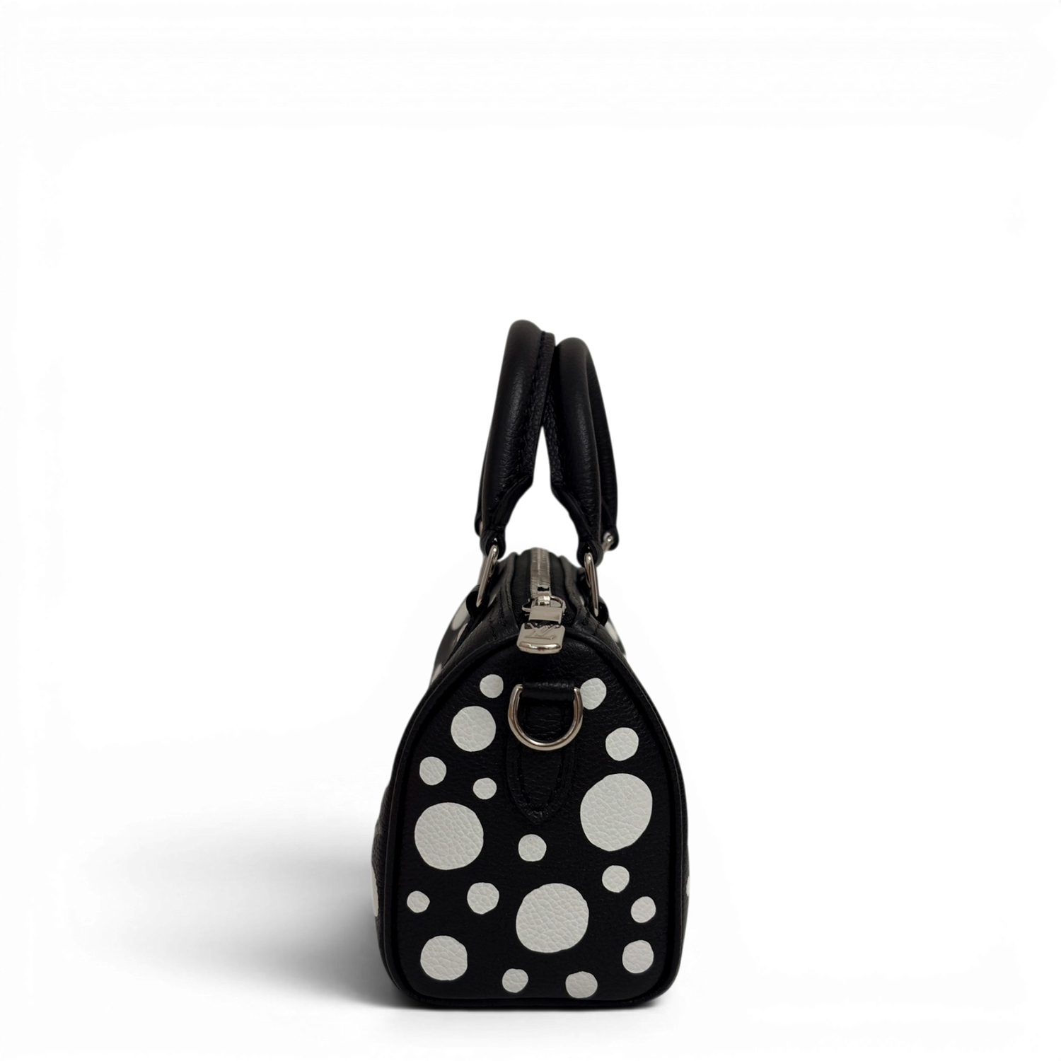 LV × YK Nano Speedy Monogram Black White