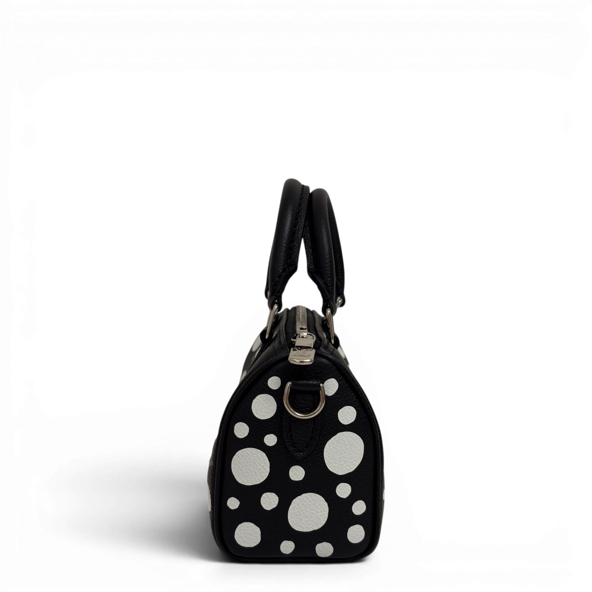 LV × YK Nano Speedy Monogram Black White
