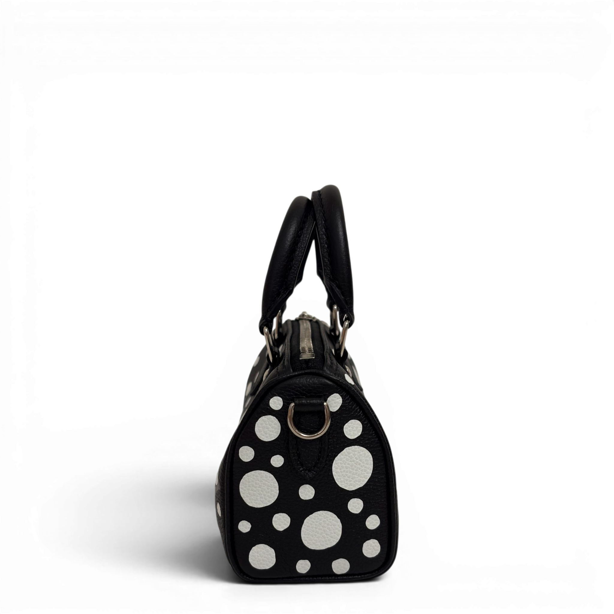 LV × YK Nano Speedy Monogram Black White