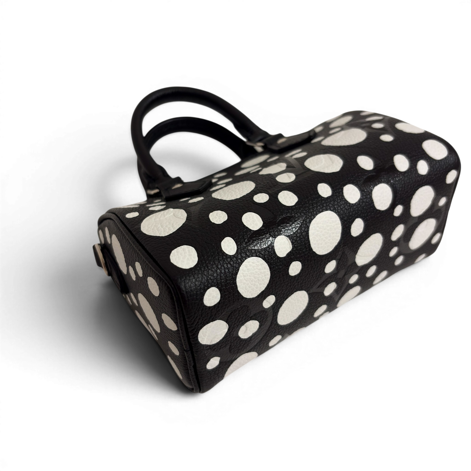 LV × YK Nano Speedy Monogram Black White