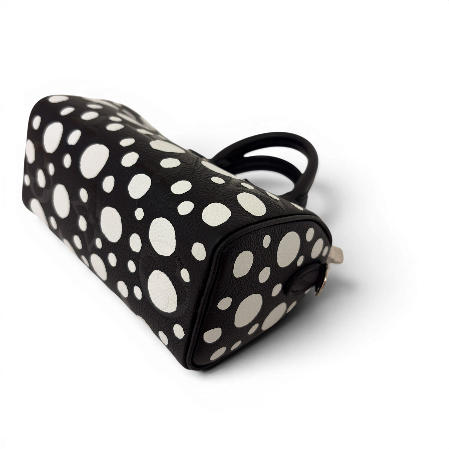 LV × YK Nano Speedy Monogram Black White