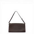 Louis Vuitton Epi Pochette Accessoires 24 in gray textured leather with detachable shoulder strap.